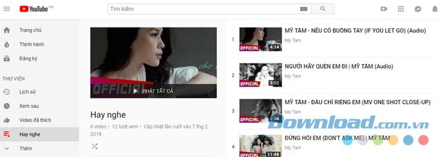 Cách tải hàng loạt video Youtube theo Playlist