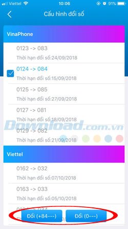 Chuyển đổi đầu số