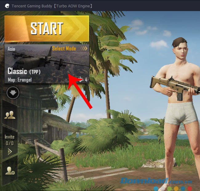 Giao diện chính của game