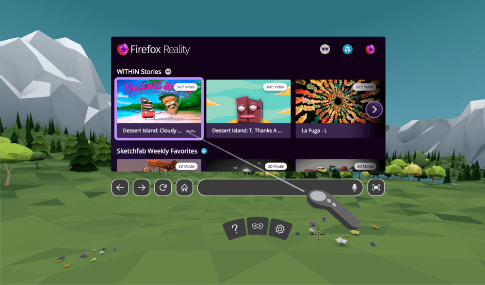 Firefox Reality mang tới kho nội dung hấp dẫn