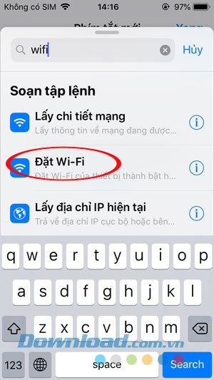 Tìm kiếm tính năng