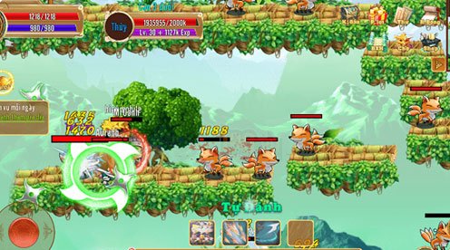 Sử dụng nhân sâm khi đánh quái