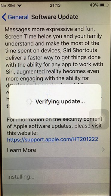 Unable to Install Update