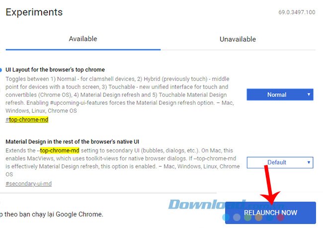 Khởi động lại trình duyệt