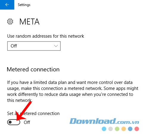 Bật chế độ chặn update