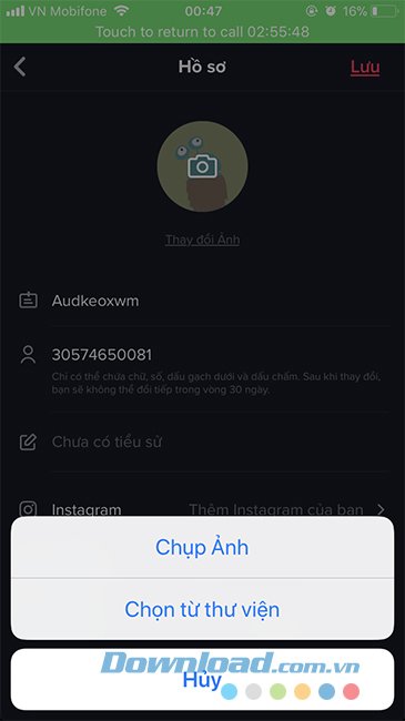 Chọn thư mục ảnh