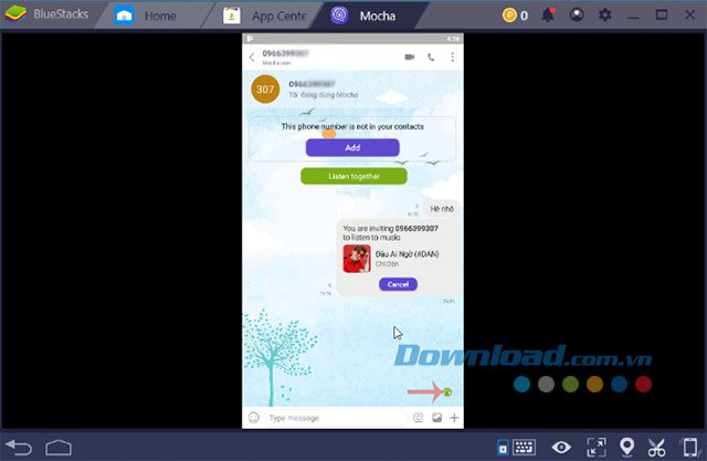 Cùng nghe nhạc trên Mocha