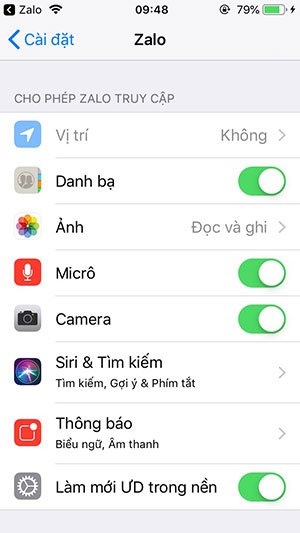 Đồng ý truy cập