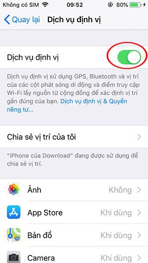 Định vị vị trí