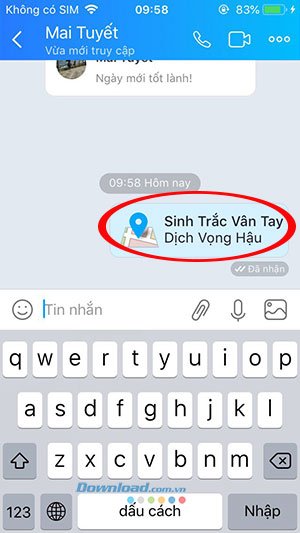Vị trí hiện tại