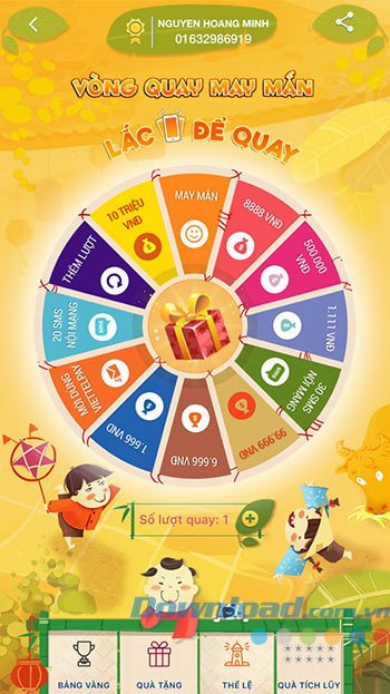 Vòng quay may mắn Viettel Pay