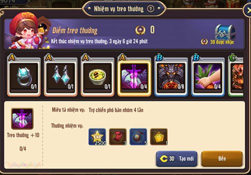 Nhiệm vụ hàng tuần