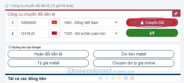 Tỷ giá Online