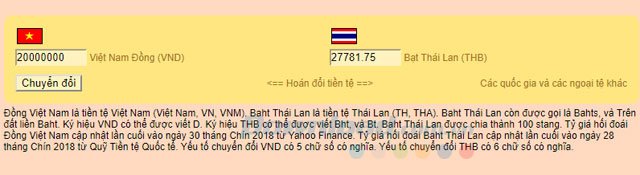 Tỷ giá Online