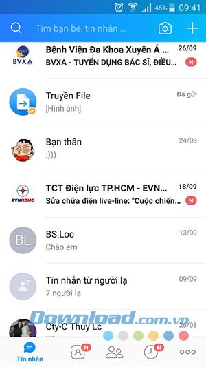 Chọn danh bạ