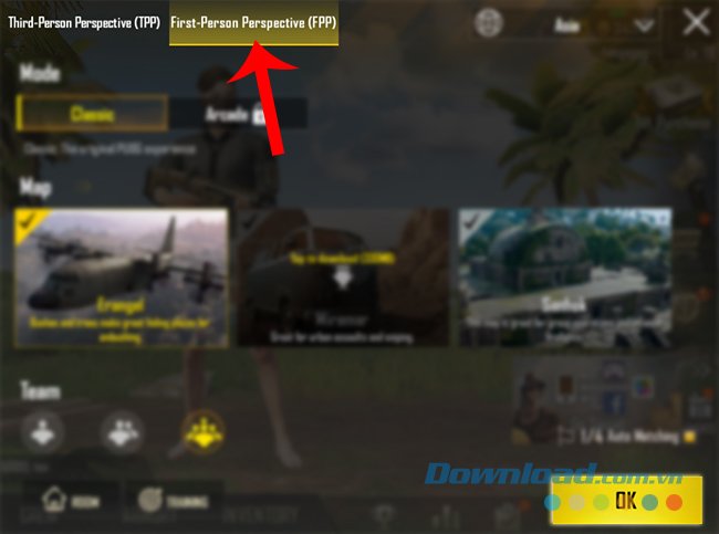 Tùy chọn chế độ bắn cho PUBG Mobile