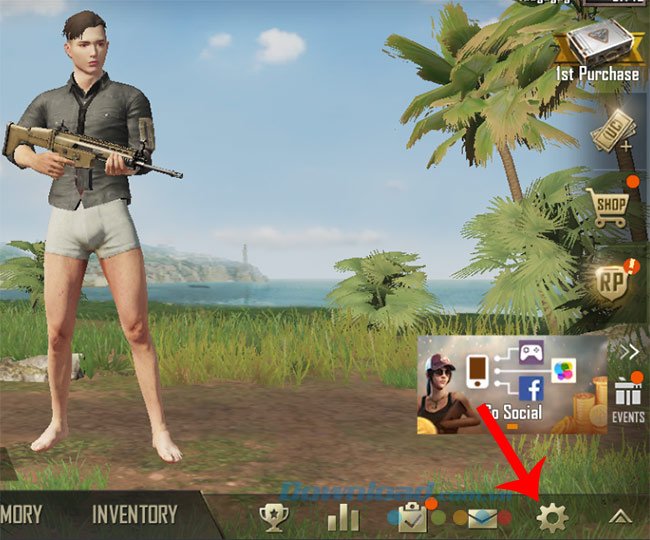 Chọn vào Settings