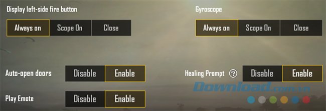 Kích hoạt hỗ trợ ngắm Gyroscope trong PUBG Mobile