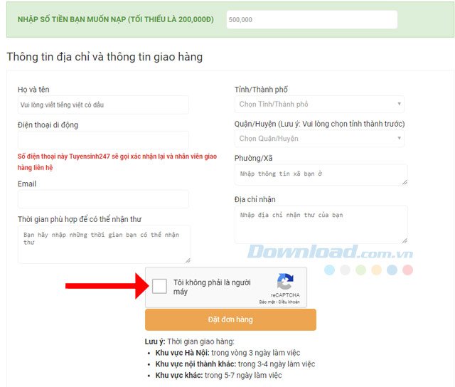 Thanh toán TuyenSInh247