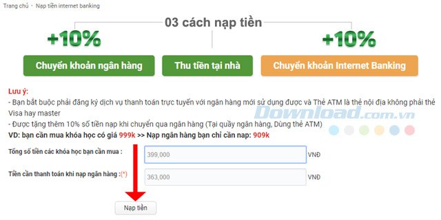 Thanh toán TuyenSInh247