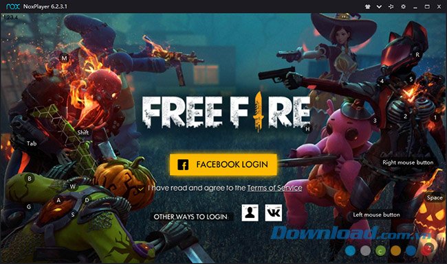 Đăng nhập vào game Garena Free Fire