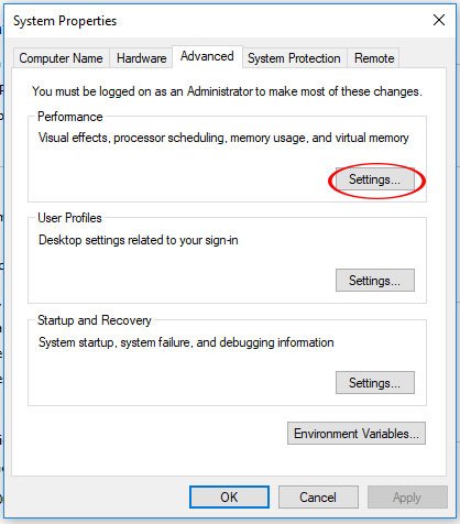  Advanced System Settings