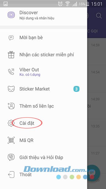 Cài đặt Viber