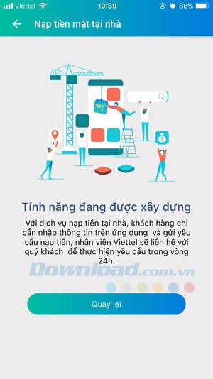 Nạp tiền ViettelPay