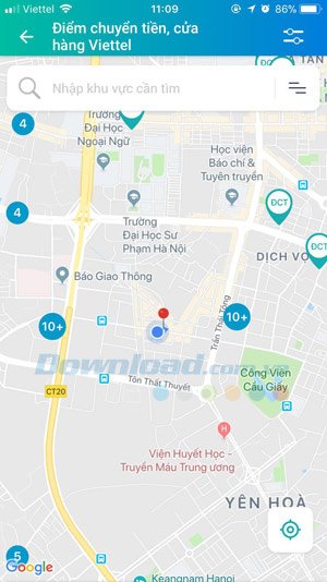 Nạp tiền ViettelPay