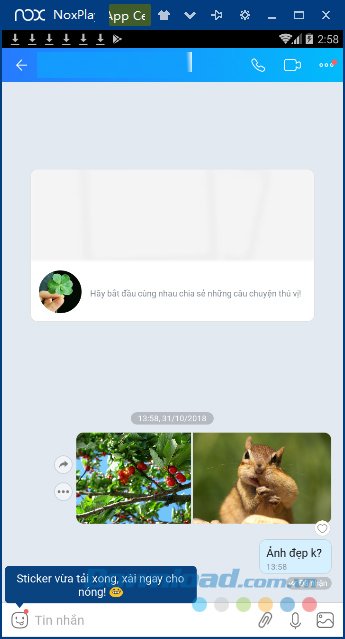 Gửi dữ liệu từ Nox sang máy tính