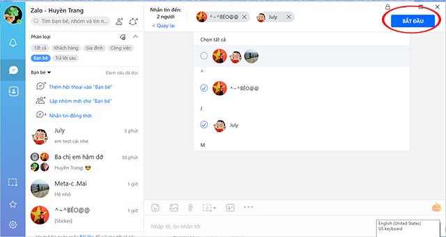 Lựa chọn thành viên
