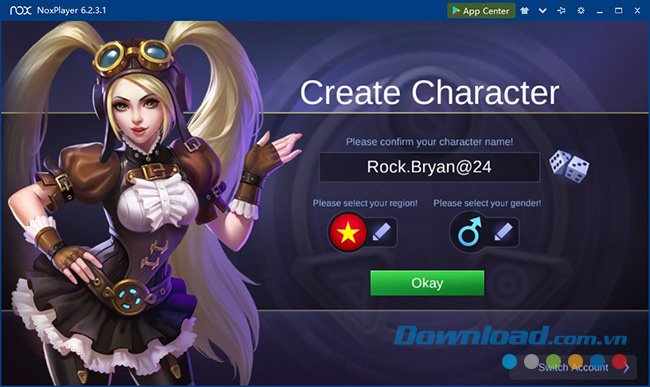 Đặt tên cho nhân vật trong Mobile Legends: Bang Bang