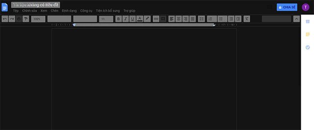 Giao diện nền tối