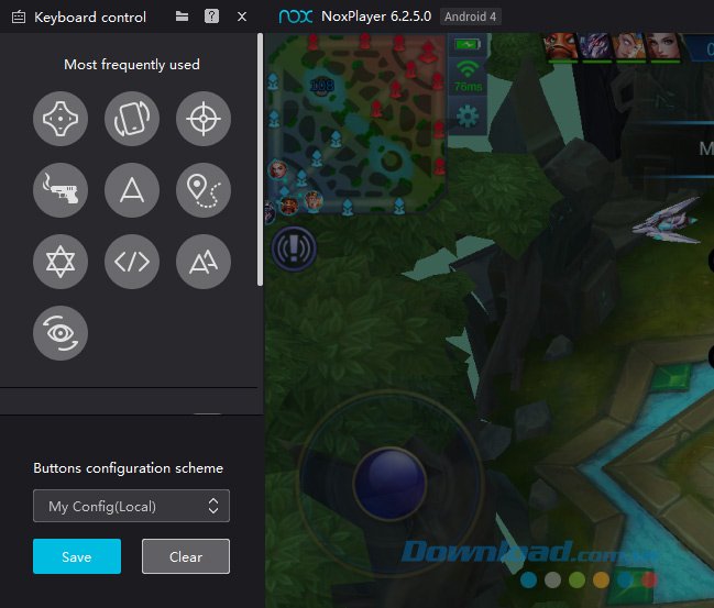 Giao diện Keyboard Control