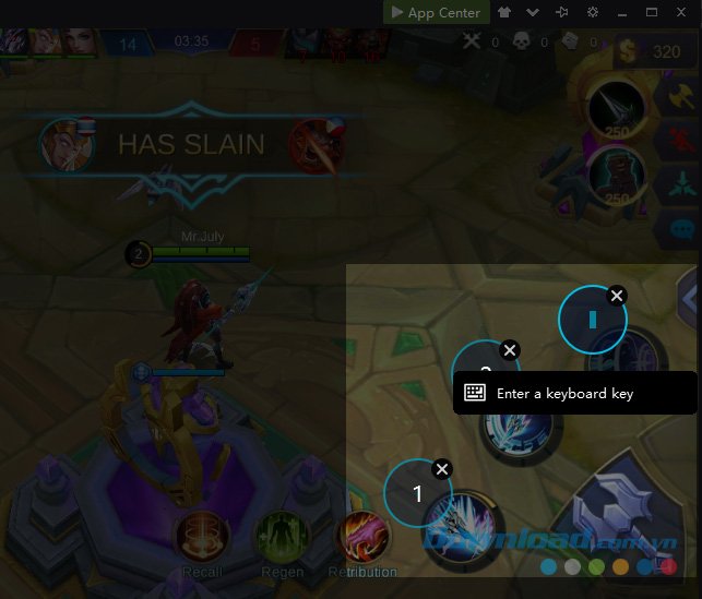 Cài đặt phím tấn công cho game Mobile Legends