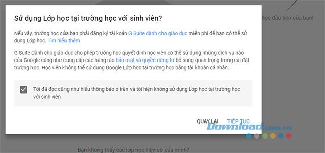 Nhập địa chỉ email giáo viên