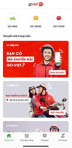 Hướng dẫn đặt đồ ăn qua Go-Food
