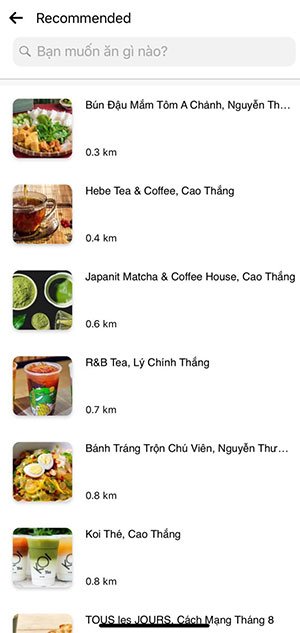 Cửa hàng ăn trên GoFood