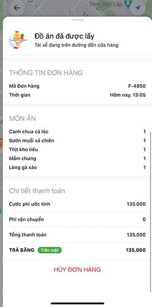 Hoàn thành đơn hàng