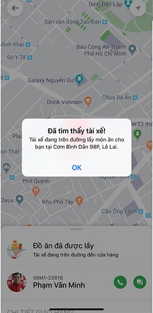Tìm thấy tài xế