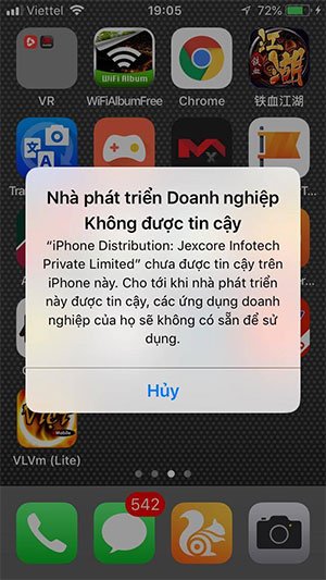 Doanh nghiệp không tin cậy