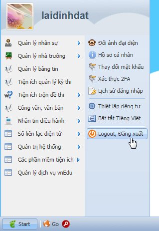 Đăng xuất VnEdu