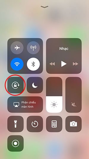 Tắt xoay màn hình