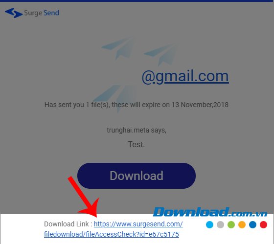 Nhấn vào đường dẫn để tải file