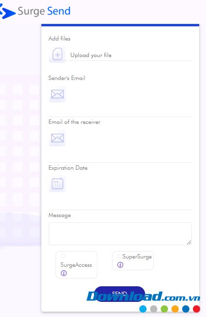 Form điền thông tin 
