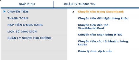 Chuyển khoản online