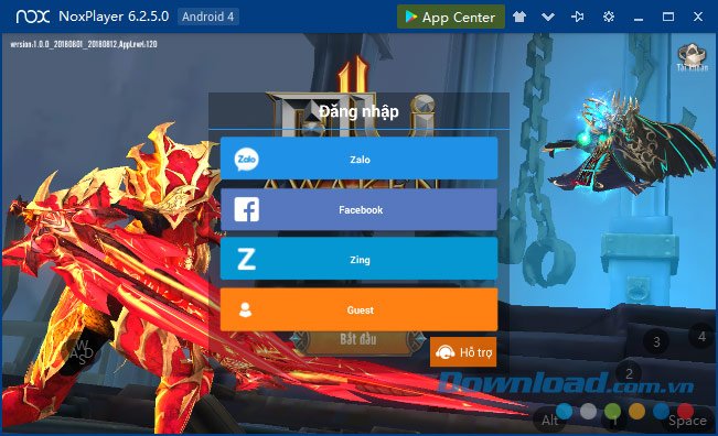 Đăng nhập tài khoản