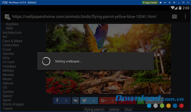 Cài theme cho NoxPlayer