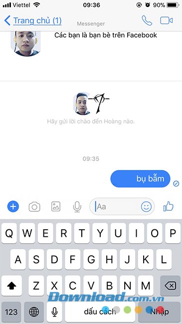 Xóa thành công tin nhắn Facebook Messenger