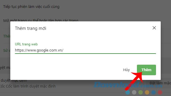 Thêm đường dẫn 